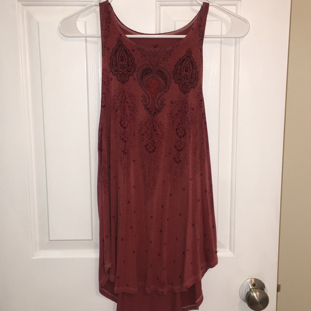 American eagle patterned tank top